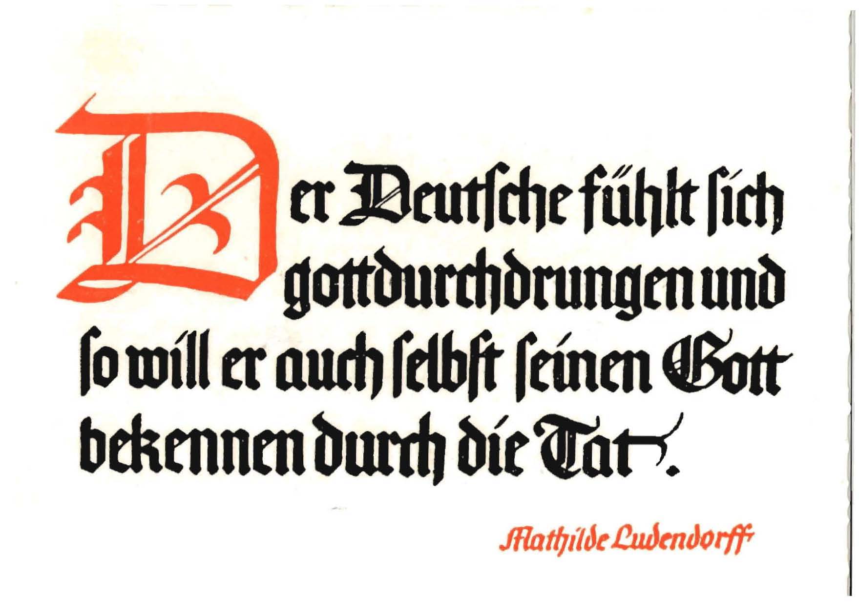 Ludendorff, Erich und Mathilde: Spruchkartenserie 12 Postkarten Ludendorff, Erich und Mathilde: Spruchkartenserie 12 Postkarten