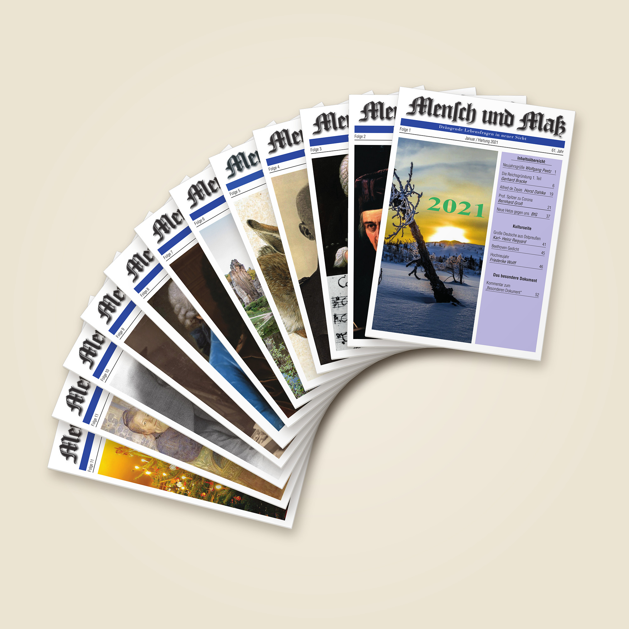 Jahrgang 2021 Mensch und Maß (12 Hefte als PDF)