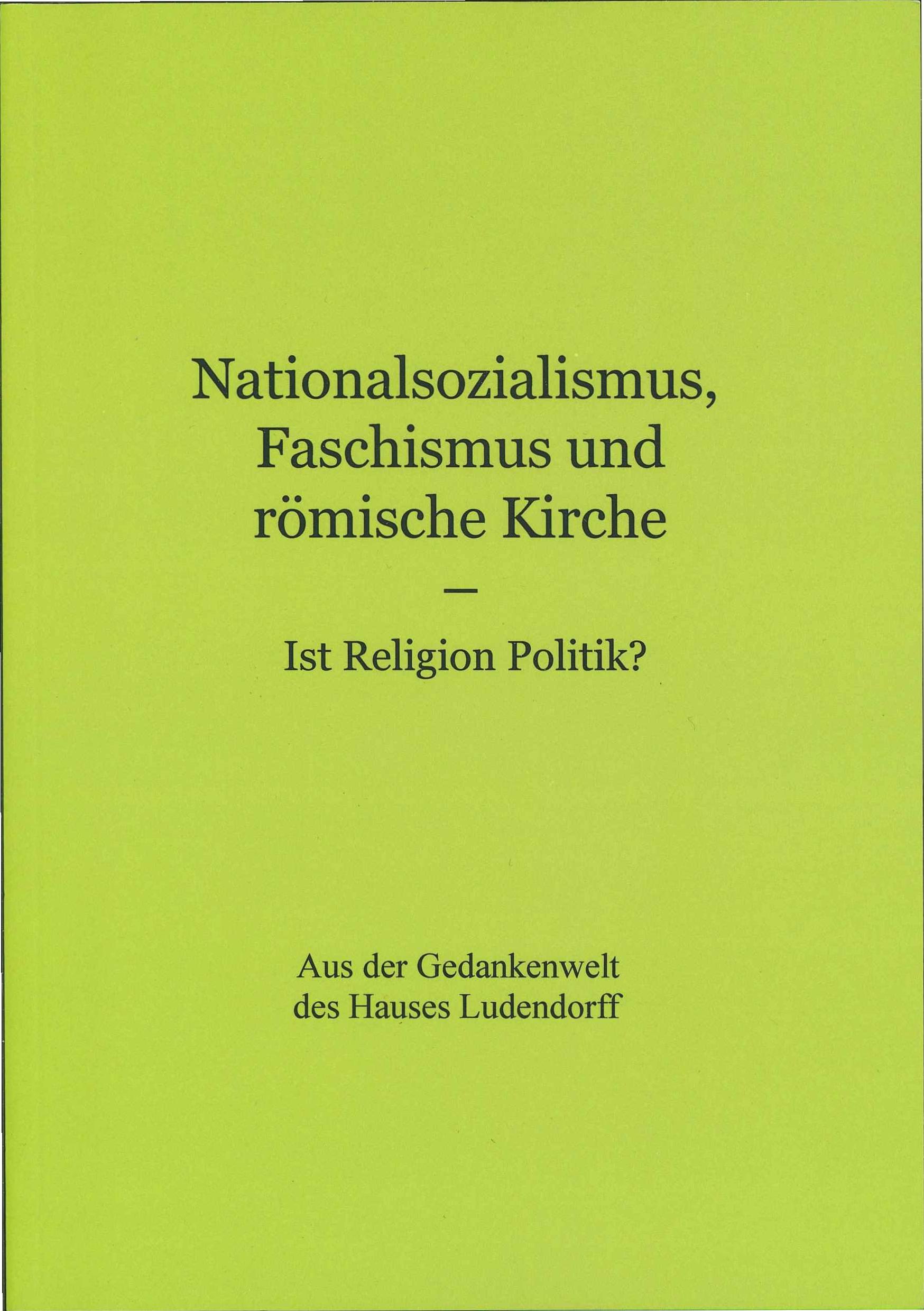 Buchcover: Nationalsozialismus, Faschismus und römische Kirche – herausgegeben von Matthias Köpke
