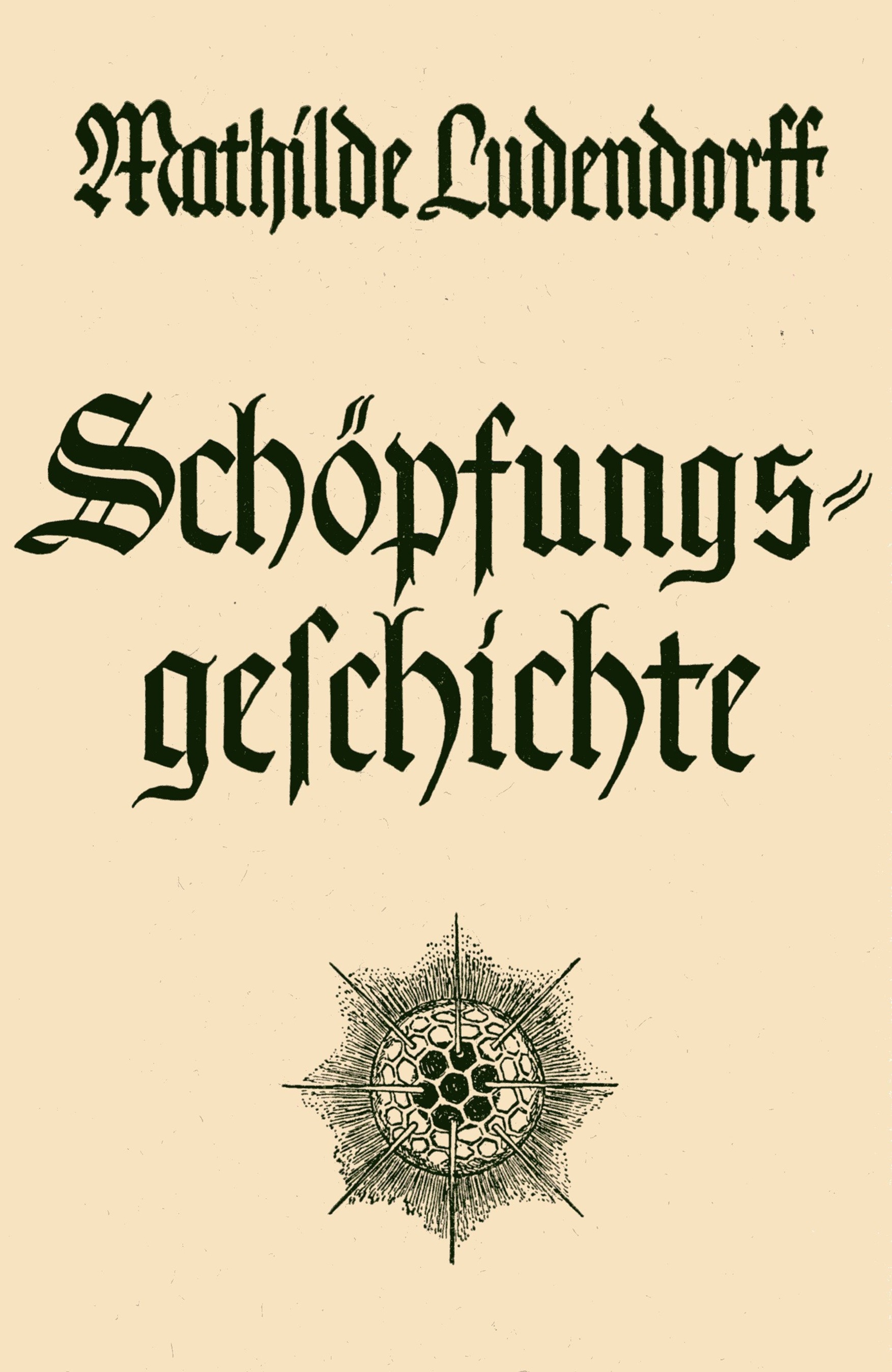 Buchcover: Schöpfungsgeschichte von Mathilde Ludendorff