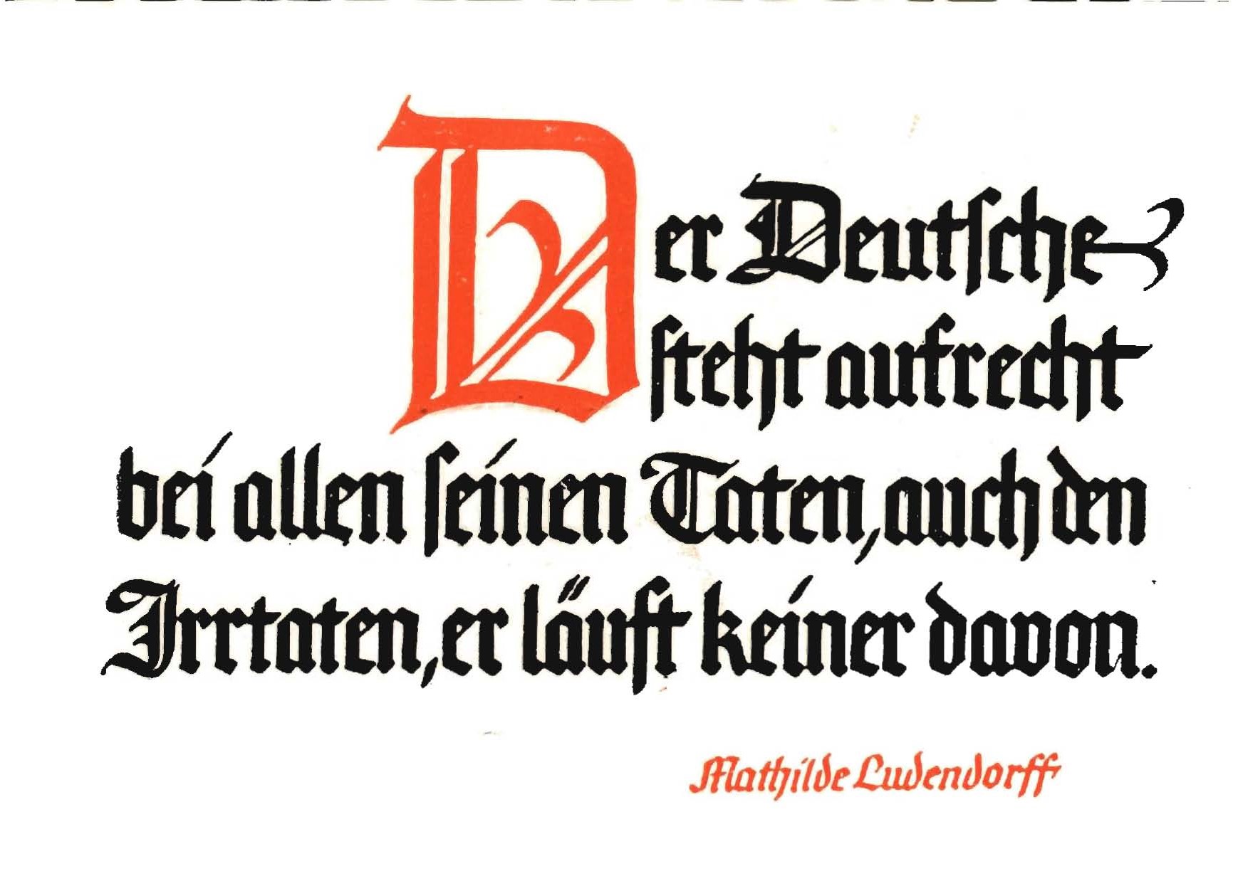 Ludendorff, Erich und Mathilde: Spruchkartenserie 12 Postkarten Ludendorff, Erich und Mathilde: Spruchkartenserie 12 Postkarten