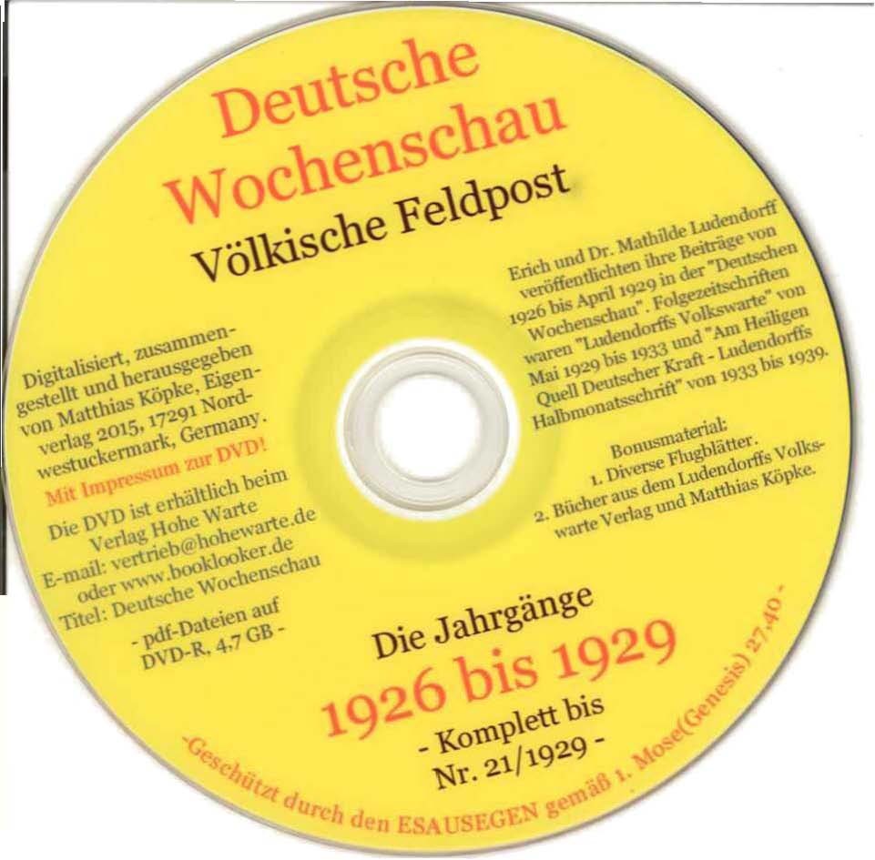 Deutsche Wochenschau 1926-1929 (teilweise) Deutsche Wochenschau 1926-1929 (teilweise)