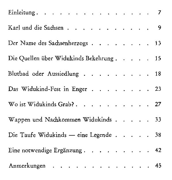 Braun, Otto: Die Widukind - Legende. Zur geschichtlichen Glaubwürdigkeit von Widukinds Taufe