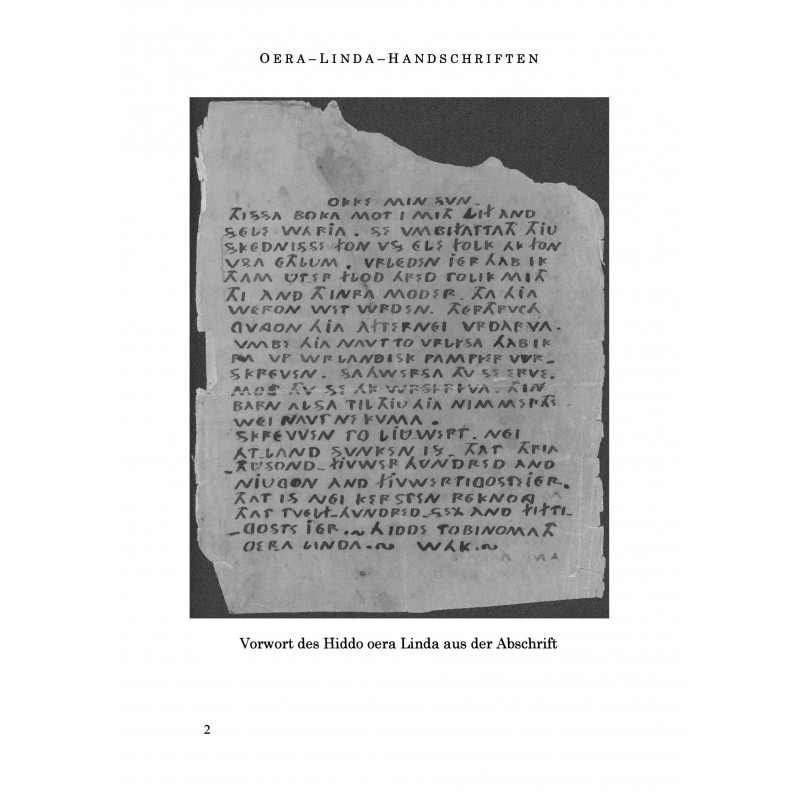 Buchcover: Die Oera-Linda-Handschriften von Harm Menkens (Hrsg.) – Bild 2