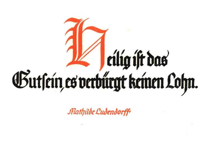 Ludendorff, Erich und Mathilde: Spruchkartenserie 12 Postkarten