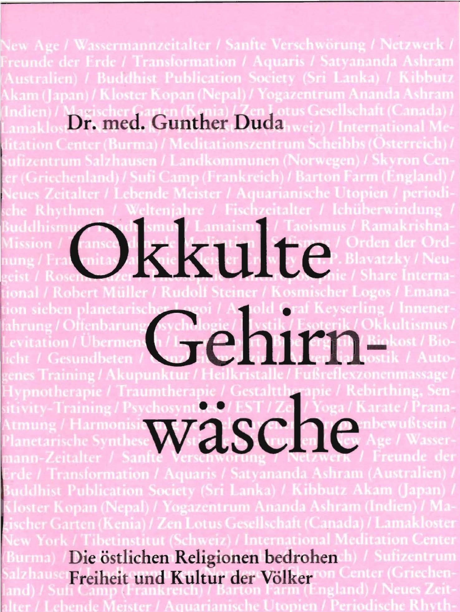 Duda, Gunther: Okkulte Gehirnwäsche Duda, Gunther: Okkulte Gehirnwäsche