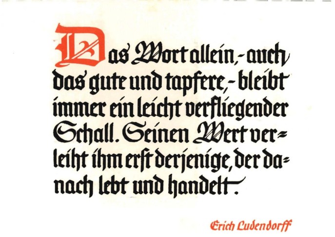 Ludendorff, Erich und Mathilde: Spruchkartenserie 12 Postkarten Ludendorff, Erich und Mathilde: Spruchkartenserie 12 Postkarten