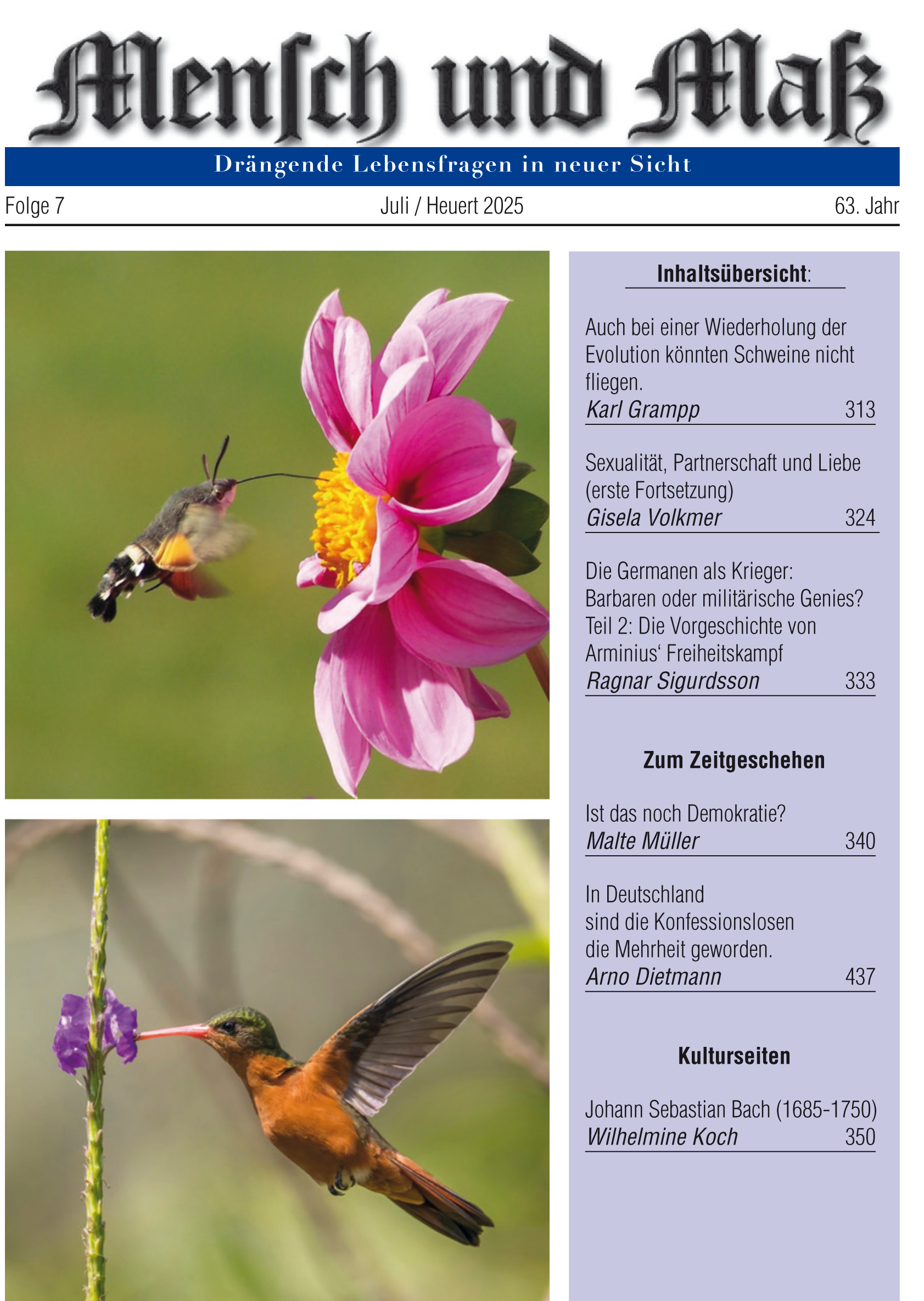 Exklusives Paket unserer Zeitschrift