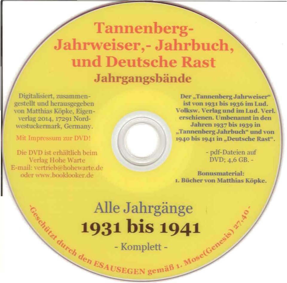 DVD - Tannenbergjahrweiser DVD - Tannenbergjahrweiser