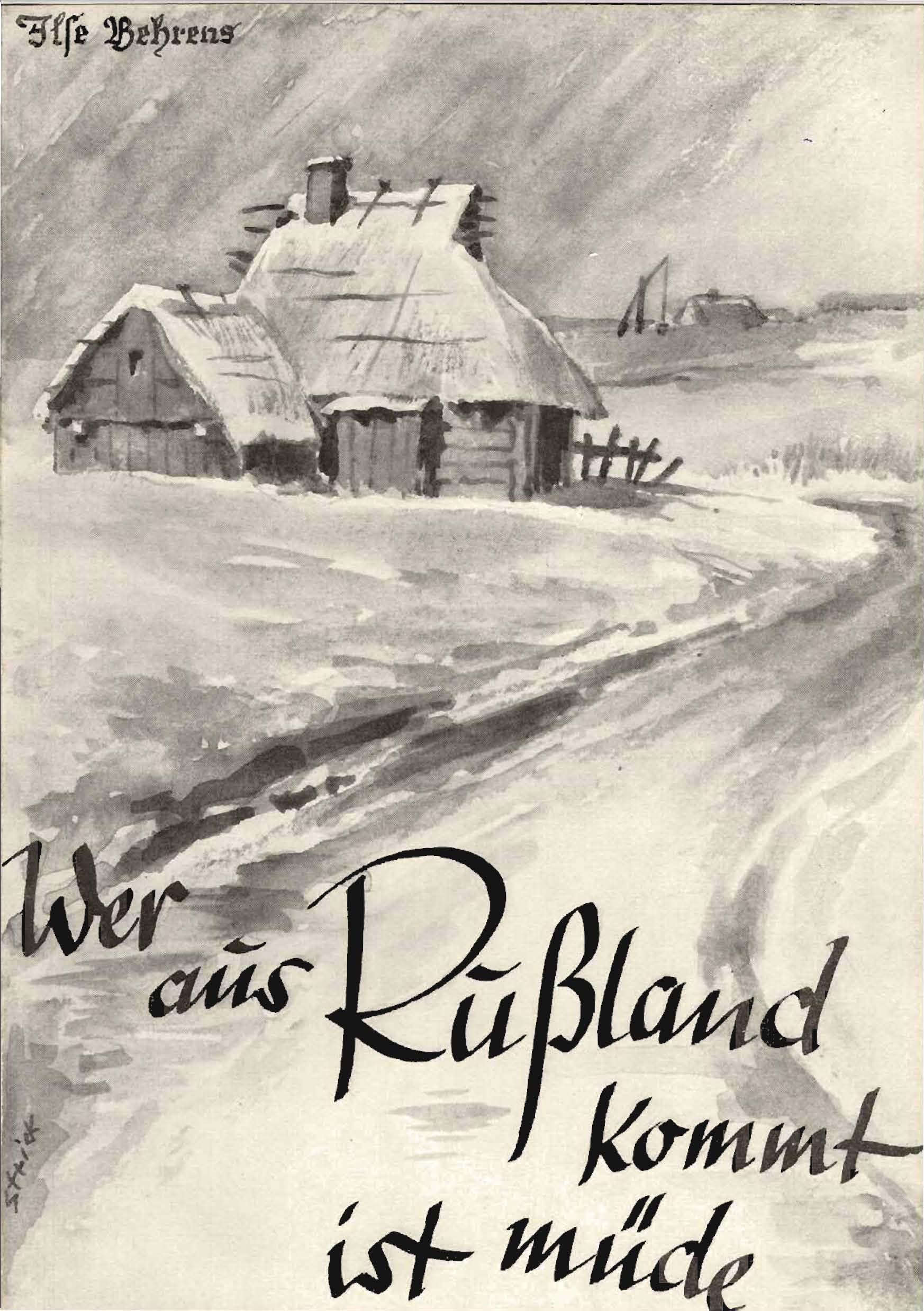 Behrens, Ilse: Wer aus Rußland kommt ist müde Behrens, Ilse: Wer aus Rußland kommt ist müde