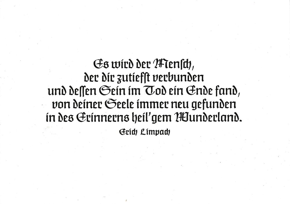 Postkarte A6 mit Worten von Erich Limpach: Es wird der Mensch, der dir zutiefst verbunden Postkarte A6 mit Worten von Erich Limpach: Es wird der Mensch, der dir zutiefst verbunden