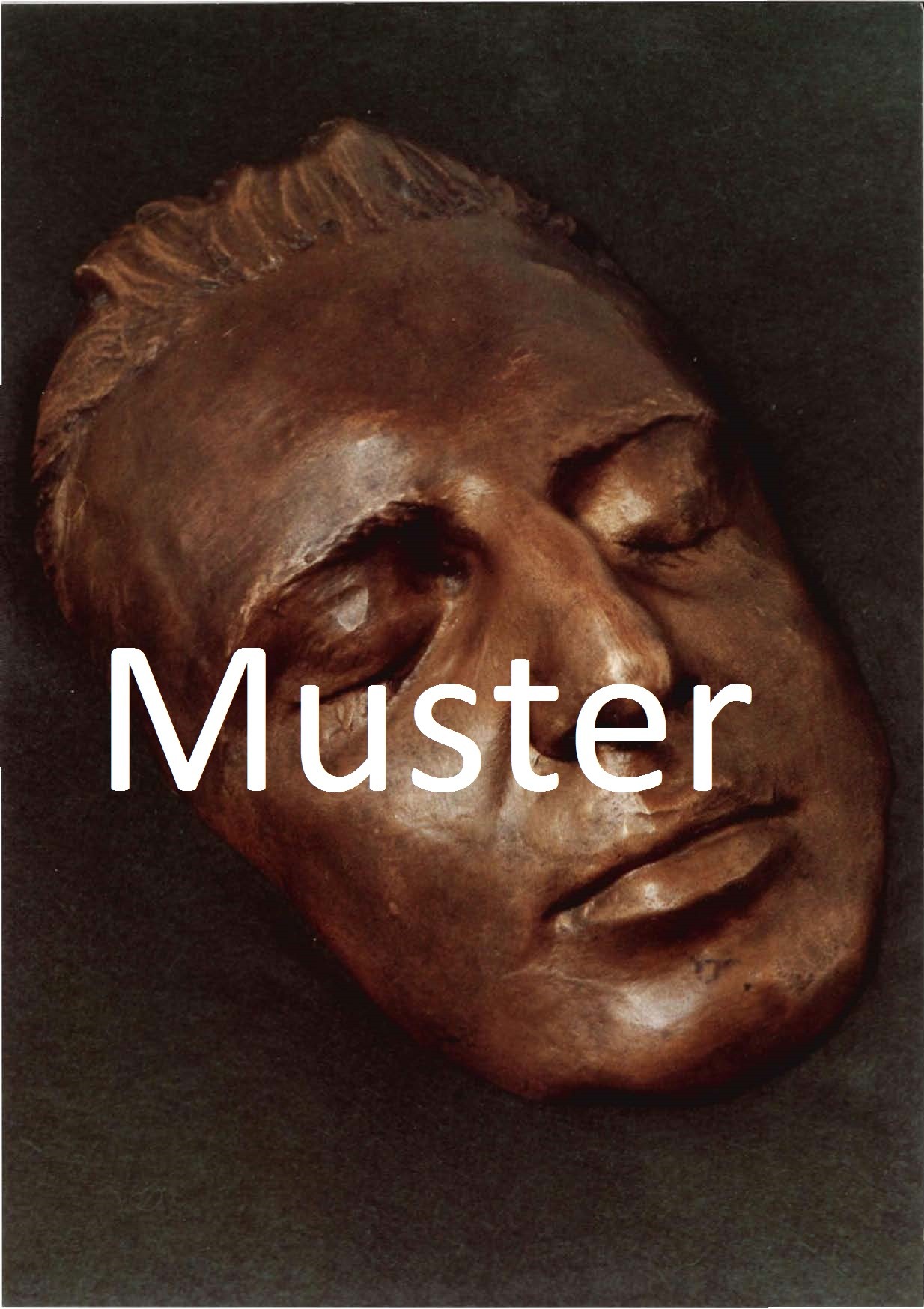 Postkarte Mozarts Totenmaske Postkarte Mozarts Totenmaske