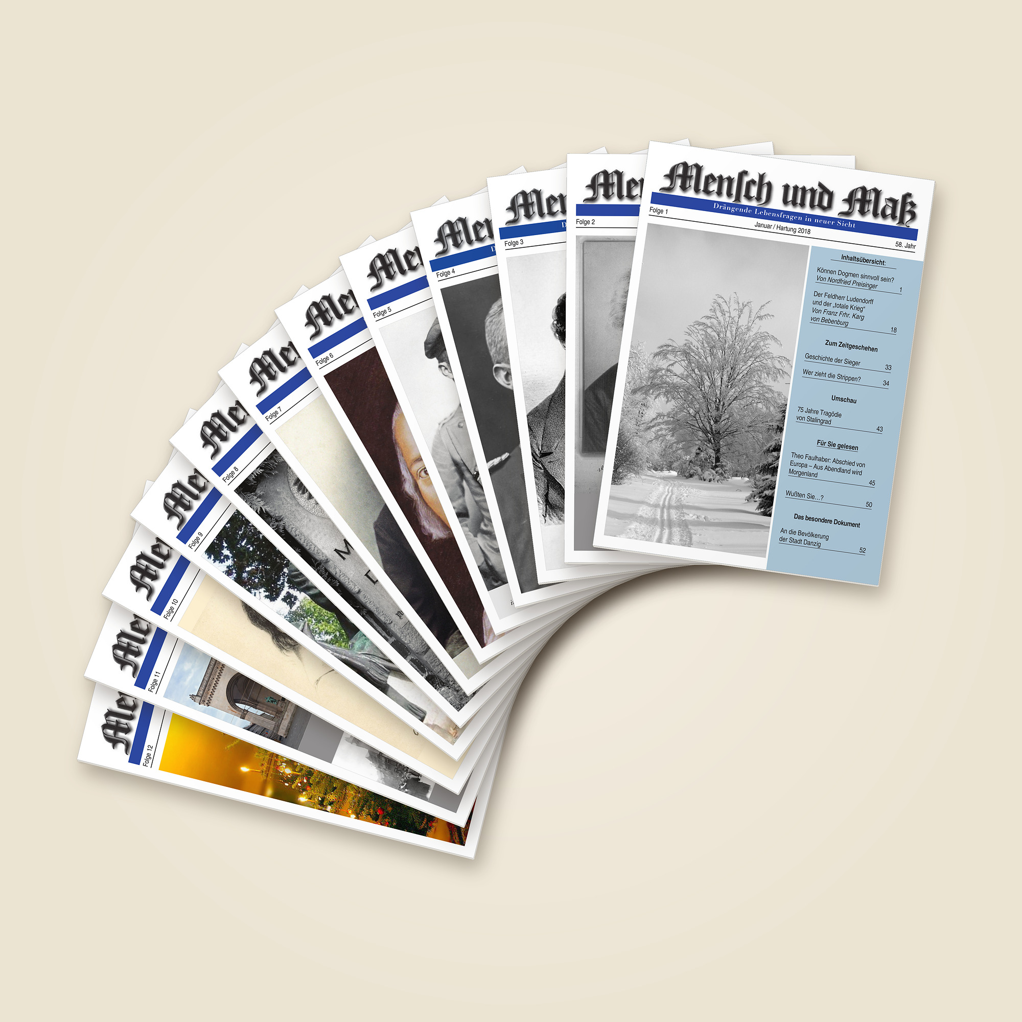 Jahrgang 2018 Mensch und Maß (12 Hefte als PDF)