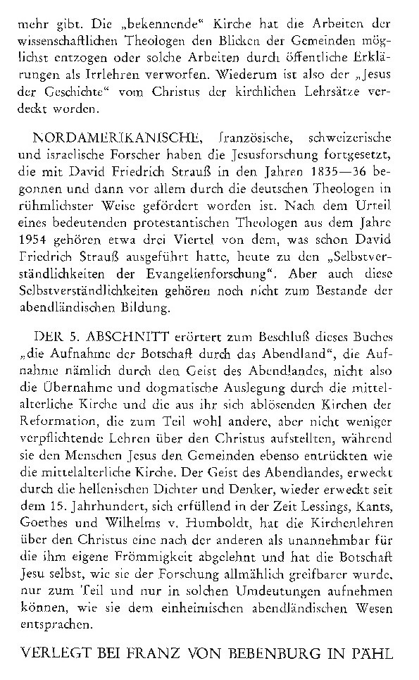 Ackermann, Heinrich: Jesus, seine Botschaft und deren Aufnahme im Abendland