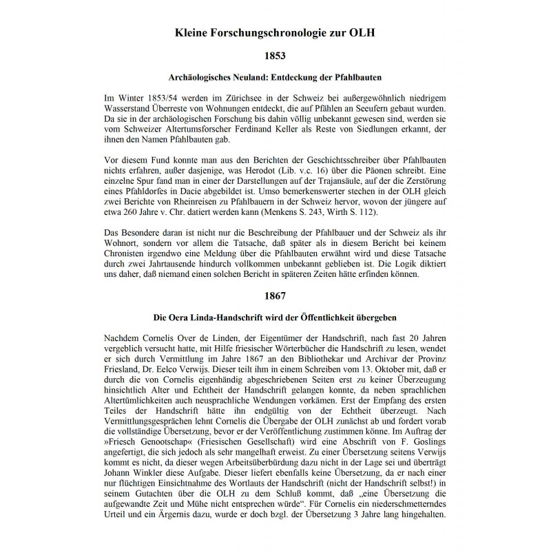 Menkens, Harm (Hrsg.): Die Oera-Linda-Handschriften