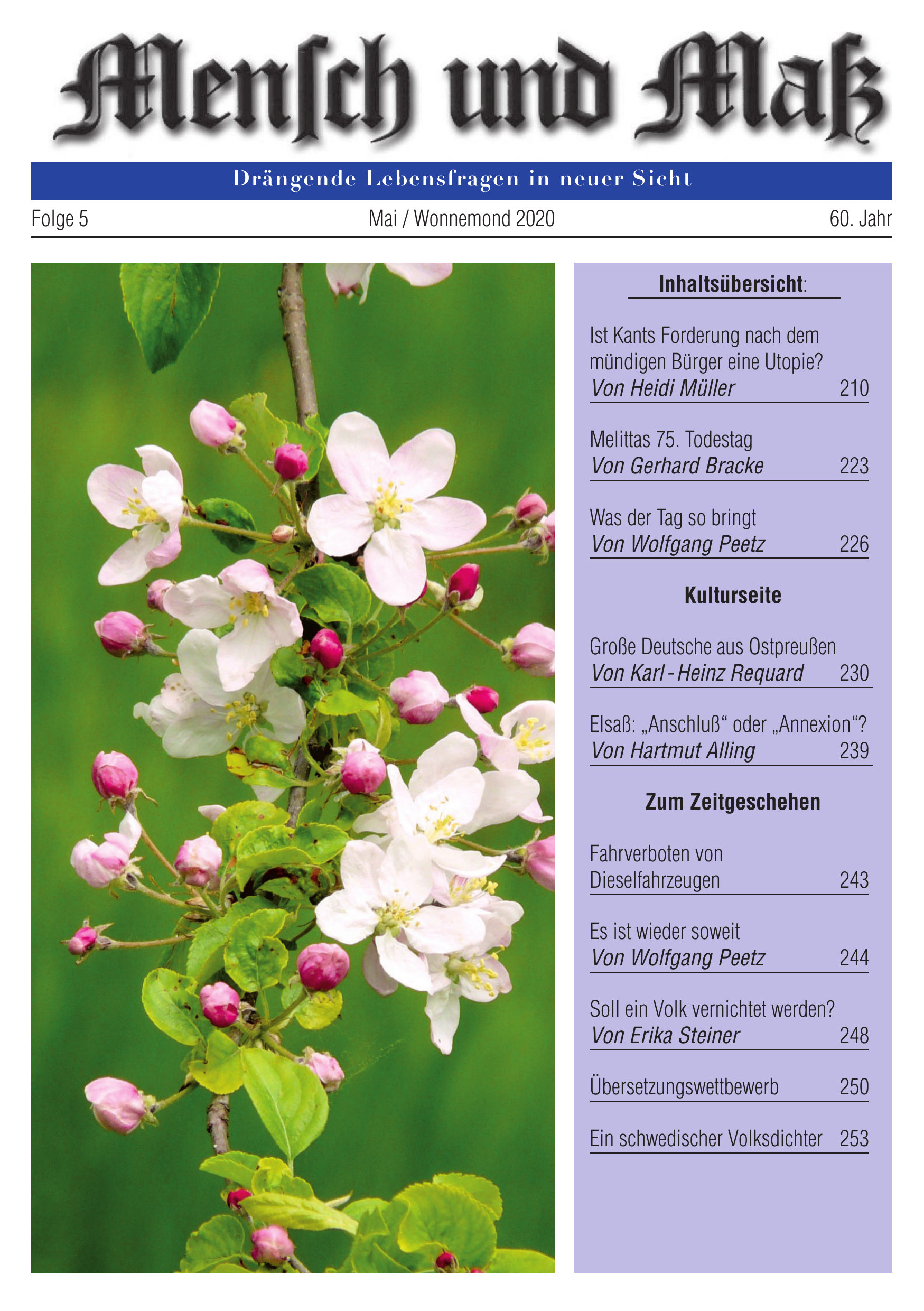 2020/05 Mensch und Maß
